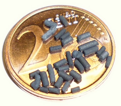 Norit ROW 0.8 Supra auf 2 Euro-Cent Münze